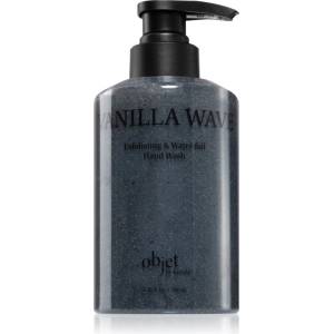 KUNDAL Objet Exfoliating & Waterfull Hand Wash течен сапун-грижа за ръце с ексфолиращо действие с аромат Vanilla Wave 380ml