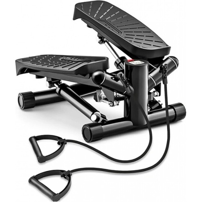 Fitness stepper s expandérmi čierna