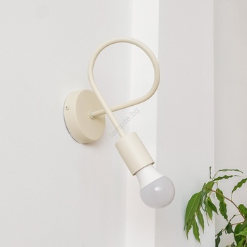 Helam Стенно осветително тяло OXFORD 1xE27/15W/230V, кремаво (HE1747)