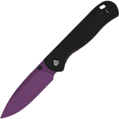 QSP Knife Ferret Nitro V, purple, Black G10 QS170-A5