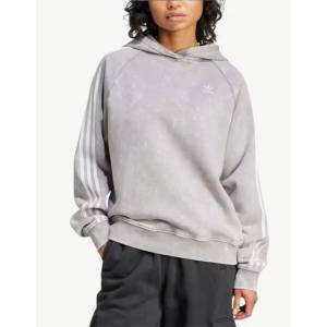 Adidas Washed Boyfriend Fit Hoodie Gray