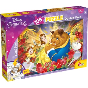 Lisciani Двулицев пъзел Lisciani за оцветяване от 108 части - Красавицата и Звяра (91683) - ozone