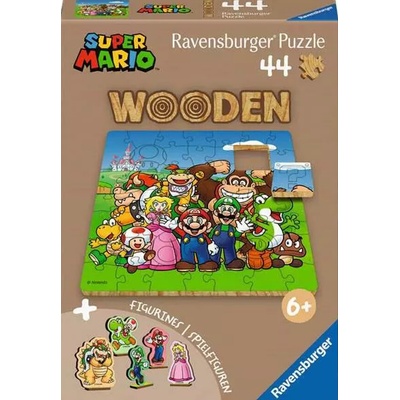 RAVENSBURGER Dřevěné Super Mario 44 dílků