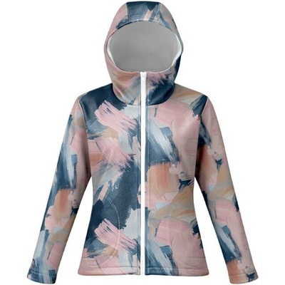 Takoy Panel se střihem 60 dámská softshell bunda SPORT květiny green romantic - jarní softshell-NS-27620