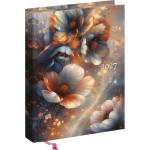 REALSYSTEM Дневник за срокове REALSYSTEM Librobello за жени B/6, ежедневен, с бели страници, абстрактен дизайн, 2027 (5421-64)