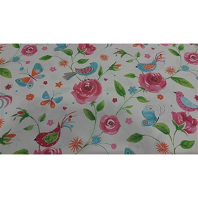 Bytema dekoračná látka BIRDS pink šírka 140 cm