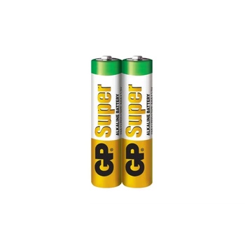 GP Batteries Алкална батерия GP SUPER LR03 AAA, 2 бр. в опаковка / shrink, 1.5V, GP24A (GP-BA-24A21-S2)