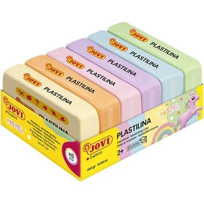 JOVI plastelína PASTEL 6x50g 6 pastelových barev