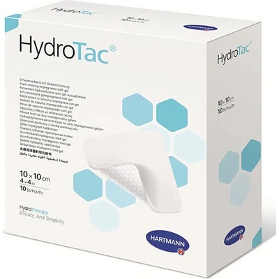 HydroTac - krytie na rany penové hydropolymérové impregnované gélom, 10x10 cm, 1x10 ks