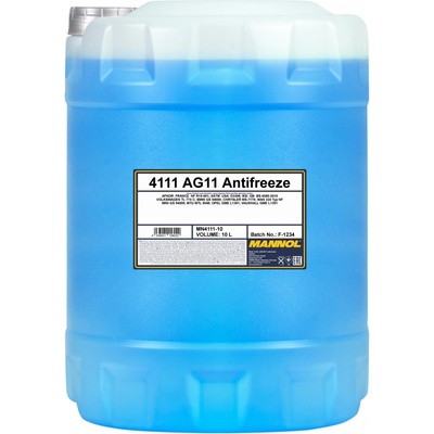MANNOL Антифриз концентрат MANNOL Antifreeze AG11 Longterm (-76C) 10л (Antifreeze AG11 Longterm 10L)