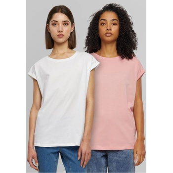 Urban Classics 2 Броя Изчистени Дамски ТенискиLadies Extended Shoulder Tee 2-Pack lemonadepink+white XXLUB-TB771A-14069 - Камуфлаж, размер L