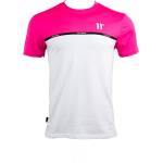 11 Degrees Тениска 11 Degrees Cut & Sew Taped T-Shirt - Pink Glo/White