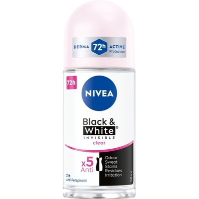 Beiersdorf Nivea Рол-он за жени 50ml B&W Invisible Clear (Индонезия) бр