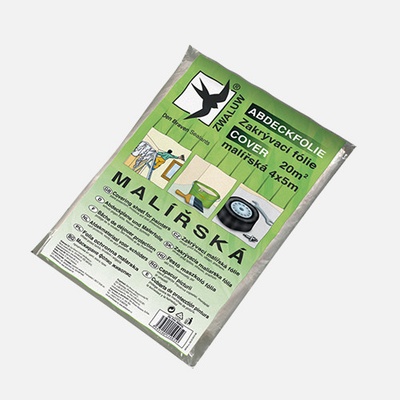 Den Braven Zakrývací fólie malířská, 4 x 5 m, transparentní