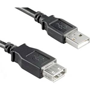 Goobay USB-A 2.0 - USB-A 2.0 M/F кабел за данни с удължител 0, 3 м черен 68622 (68622)