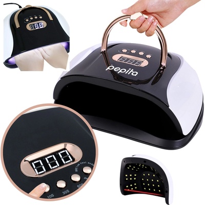 Pepita Професионална UV LED лампа за изкуствени нокти 57 led, 256W, таймер, сензор за движение (iphf-N1)