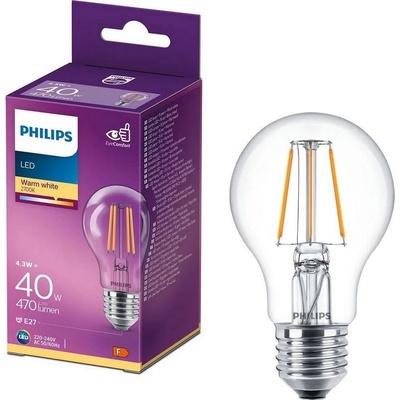 Philips Philips LED Žiarovka VINTAGE A60 E27/4,3W/230V 2700K P6365