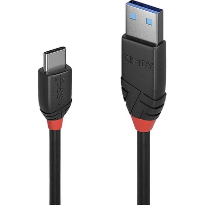 Lindy 36914 USB, USB 3.2 Gen1 (USB 3.0 / USB 3.1 Gen1) USB-C ™ zástrčka, USB-A zástrčka, 0.15m, černý