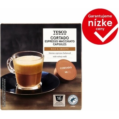 Tesco Cortado Espresso Macchiato 16 x 6,3 g