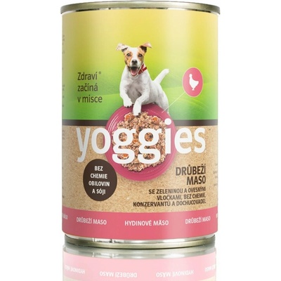Yoggies hydinová so zeleninou a ovsenými vločkami 400 g