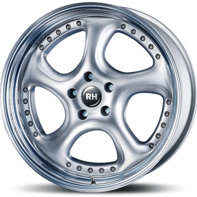 Rh Rims Turbo P 11X18 5X112 ET44 silver with high gloss polished lip
