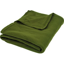 TP fleece deka Old English Tmavě zelená 150x200