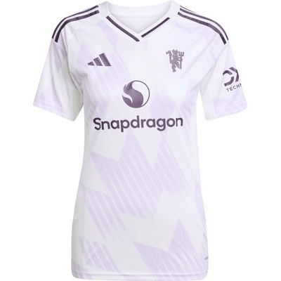 adidas Дамска футболна фланелка Adidas Manchester United Away Shirt 2025 2026 Womens - White