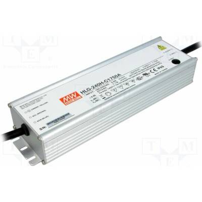 MEAN WELL HLG-240H-C1750A Napájecí zdroj: spínaný; LED; 250W; 71÷143VDC; 875÷1750mA; IP65