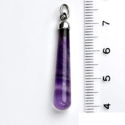 Čištín Stříbrný přívěsek přírodní ametyst P 41
