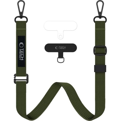 Snúrka na krk TECH-PROTECT C6S šnúrka na krk crossbody cargo khaki