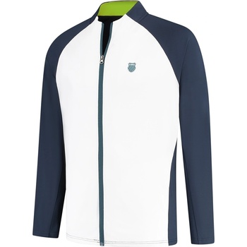 K Swiss Яке K Swiss Men's Hypercourt Weather-Resistant Long Sleeve Performance Tennis Jacket - Peacoat/White