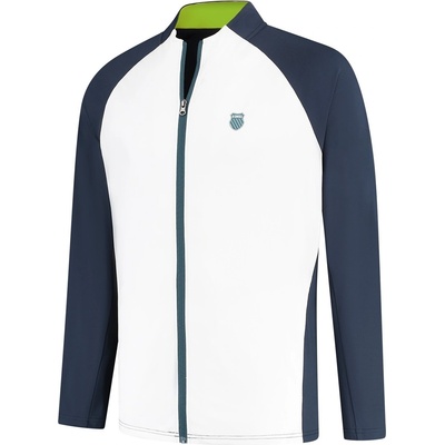 K Swiss Яке K Swiss Men's Hypercourt Weather-Resistant Long Sleeve Performance Tennis Jacket - Peacoat/White