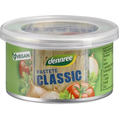 Dennree Paštéta rastlinná Klasik BIO vegan 125 g