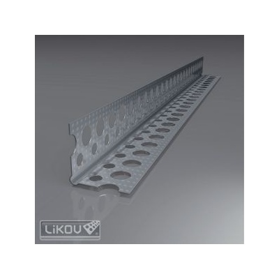 LIKOV Lišta hliníková G-LP vrúbkovaná AL 23x23mm 0,30mm 2m