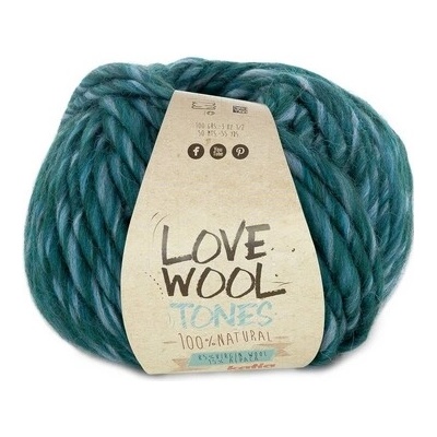LOVE WOOL TONES Katia Farby LOVE WOOL TONES: 203 tyrkysová