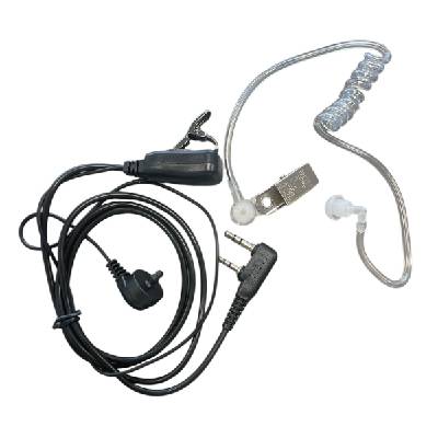 Хендсфрии силиконова слушалка за радиостанции - Черна (1801-black)
