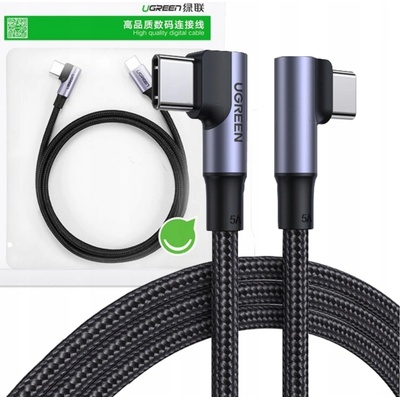Ugreen 70696 USB typu C - USB typu C Quick Charge Power Delivery 100 W 5 A, 1m, černý