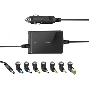 Hama univerzální napájecí adaptér pro notebook do auta 15-19 V 70 W slim; 200008