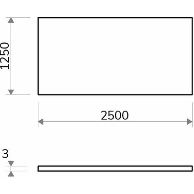 Eloxovaný hliníkový plech 1,25×2,5 m, tloušťka 3 mm - elox 10 µm Natural + fólie
