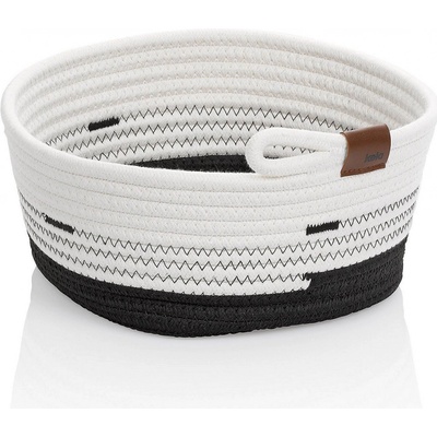 Kela Košík Hedda 25 cm směs bavlna/polyester bílo-černá KL-24457