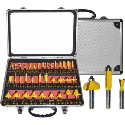 Frézy stopkové sada 35 kusů se stopkou 8mm AWTOOLS – Zboží Mobilmania