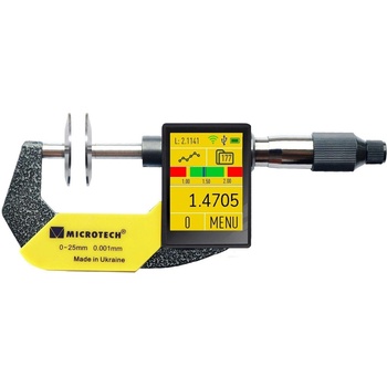 Microtech Electronic Дигитален микрометър за зъбни колела Microtech DISK DataMet - D20 мм, 75-100 мм, 0, 0001 мм (110781008)