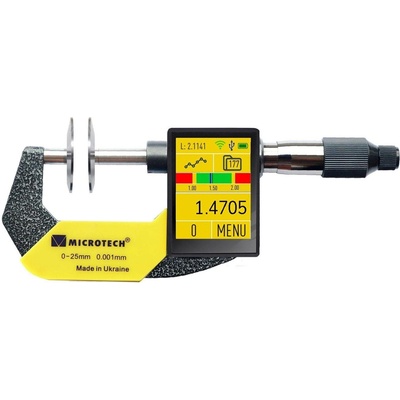 Microtech Electronic Дигитален микрометър за зъбни колела Microtech DISK DataMet - D20 мм, 75-100 мм, 0, 0001 мм (110781008)
