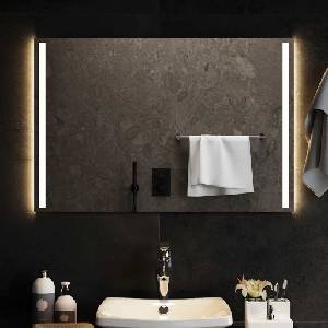 vidaXL LED огледало за баня, 90x60 см (151752)