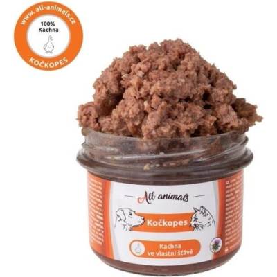 All Animals kočkopes Kachna ve vlastní šťávě 200 g – Sleviste.cz