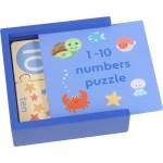 Orange Tree Toys Дървен пъзел Orange Tree Toys - Sea Life, с числа, 22 части (OTT05485) - ozone