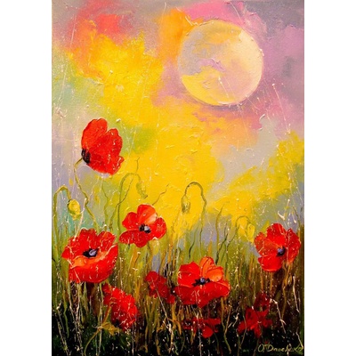 Enjoy - Puzzle Poppies in the Moonlight - 1 000 piese