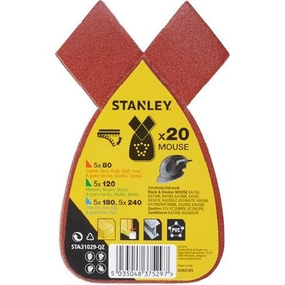 Stanley - 25dílná sada brusných papírů STA31029-QZ