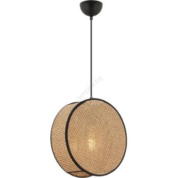 ASIR GROUP Пендел на кабел BIG DRUM 1xE27/60W/230V кафяв/черен (AS2587)