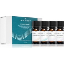 MADE BY ZEN Wellbeing esenciálny vonný olej 10 ml + esenciálny vonný olej 10 ml + esenciálny vonný olej 10 ml + esenciálny vonný olej 10 ml